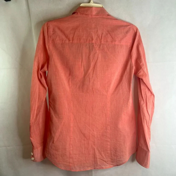 J Crew Perfect Fit Cotton Lightweight Button Up Shirt Size XS - Picture 2 of 9